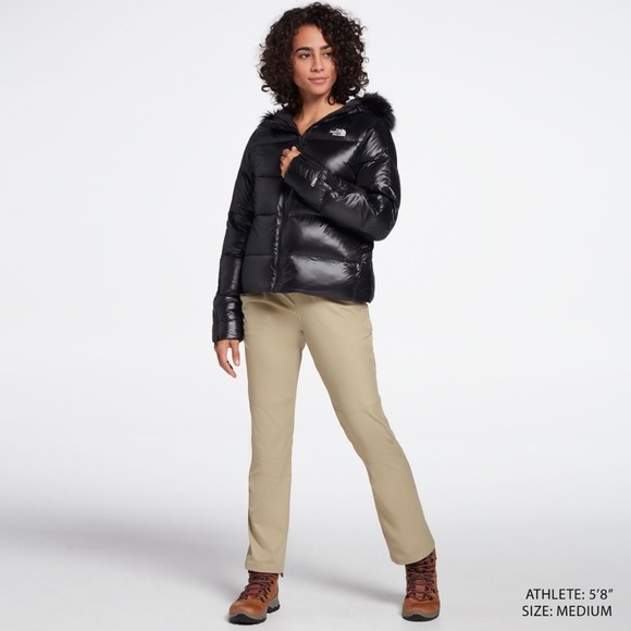 New The North Face Glades Faux Fur Trim 